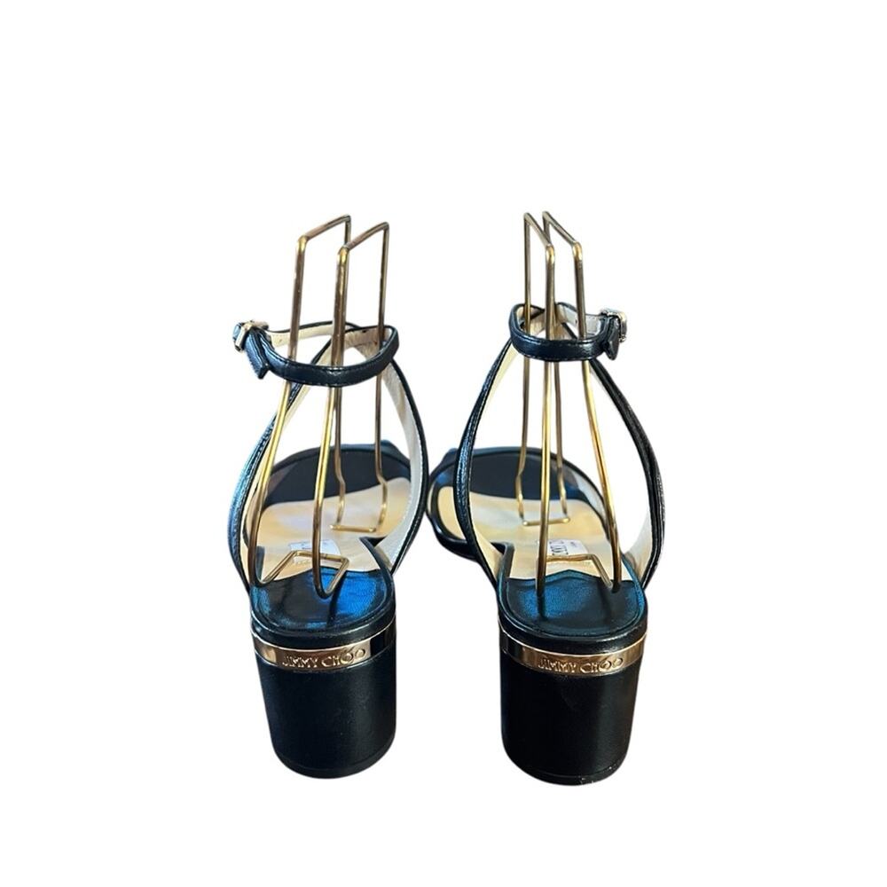 Jimmy Choo Jago 60mm Leather Block Heel Sandals  EU 36.5 US 6.5 - Picture 2 of 12